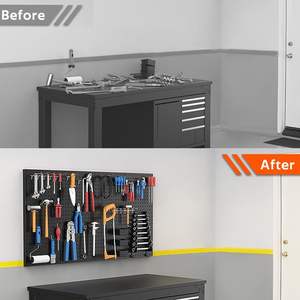 Service personnalisé <span class=keywords><strong>de</strong></span> fabrication <span class=keywords><strong>de</strong></span> panneaux <span class=keywords><strong>de</strong></span> clous en métal tôle pour panneau mural <span class=keywords><strong>Garage</strong></span> Organisation <span class=keywords><strong>de</strong></span> stockage d'outils Entrepôt en métal - Product Image 4