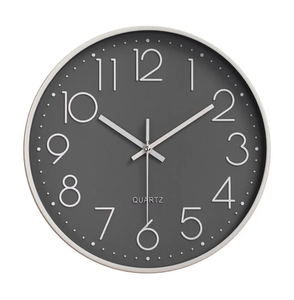 New Minimalist Modern Cheap Plastic <b>Digital</b> 12 Inch Quiet Quartz Mute Round Silent <b>Wall</b> <b>Clock</b> for Living Room Bedroom Decorate - Product Image 6