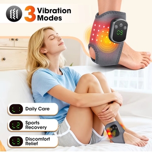 Alat Pijat Kaki dan Pergelangan Kaki Merah Baru untuk Mengatasi Kelelahan Otot Tubuh, Meredakan Nyeri, Kompres Hangat, dan Mendukung Penanganan Keseleo Sendi - Product Image 4