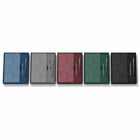 Ensemble cadeau de carnet de notes d'affaires de luxe, carnet A5 à couverture rigide avec stylo métallique, logo personnalisé, carnet de notes de bureau