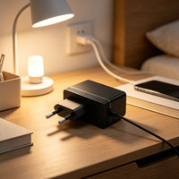 Adaptateur d'alimentation 12W avec prise EU, sorties multiples 5V1A 5V2A 6V2A 9V1A 12V1A, connecteur optionnel pour bande LED, caméra CCTV, routeur