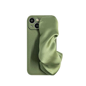 Bufanda de seda de lujo de primera calidad para iPhone 14 pro Max funda rígida de silicona con cordón diagonal para <span class=keywords><strong>Huawei</strong></span> - Product Image 5