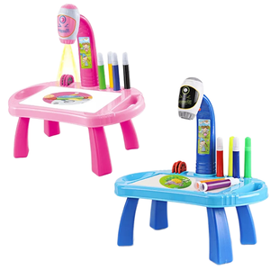 Table de projection interactive pour enfants avec batterie rechargeable, tableau de traçage effaçable, jouet artistique pour 3-6 ans, 24 motifs, 12 - Product Image 3