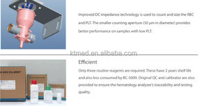 Analisador Hematológico Automático Mindray BC-5000 para Teste de Sangue, Analisador Hematológico Totalmente Automático de 5 Partes para Hospital - Product Image 2