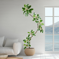 Arbre artificiel Ficus Religiosa de haute qualité pour décoration intérieure et extérieure, vente chaude, prix d'usine, plante artificielle en plastique pour jardin