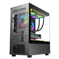 ZeroMaster Gamer boîtier d'ordinateur de bureau pleine vue courbe verre tour verticale expérience de jeu saine