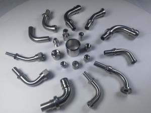 Raccords de tuyaux hydrauliques DIN Composants hydrauliques pivotants en acier inoxydable Connecteur de tuyau <span class=keywords><strong>flexible</strong></span> - Product Image 3