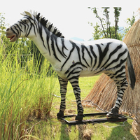 Safari Park Vivid Realista Fábrica profesional para tamaño real Animatronic Animal Rinoceronte Escultura para la venta