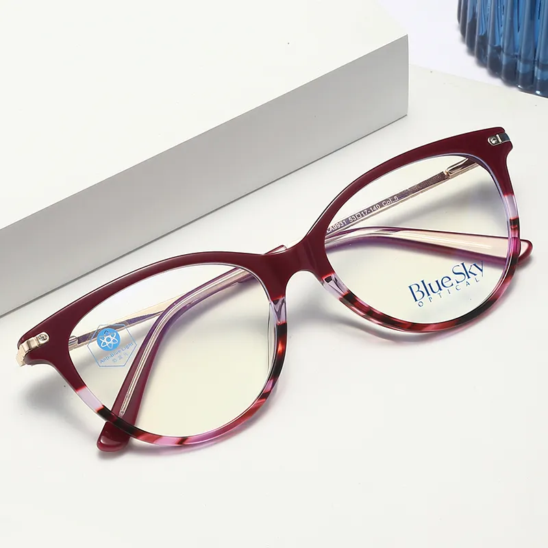 Young Fashion Eyewear Custom Glasses Blue Light Designer Glasses Famous Brands