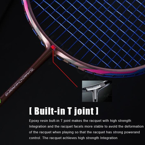 Koolstofvezel Badmintonracket Aanpassen Racket Badminton Lichtgewicht Badmintonracket Professional - Product Image 3