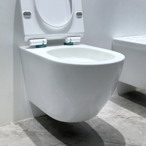Offre Spéciale <span class=keywords><strong>WC</strong></span> sanitaires en céramique une pièce UF housse de siège doux-fermé chasse d'eau tornade mur suspendu toilette puissance rinçage CE salle de bain - Product Image 1
