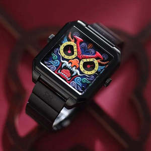 แฮปปี้วอทช์สายหนังลายการ์ตูน<span class=keywords><strong>มังกร</strong></span>ทรราชสายหนังควอทซ์เคลื่อนไหว Miyota นาฬิกาหน้าปัดตัวชี้การเคลื่อนที่ - Product Image 4