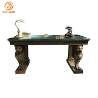 Mobilier européen pour hôtel antique Cabinet de villa Table d'écriture de bureau royale Bureau d'étude vintage de luxe personnalisable en bois pour appartement