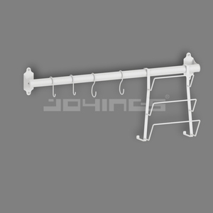 Supports de rangement muraux en métal auto-adhésifs robustes outil de nettoyage organisateur de <span class=keywords><strong>balai</strong></span> pour <span class=keywords><strong>cuisine</strong></span> jardin blanchisserie - Product Image 2