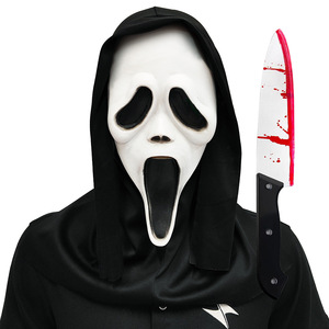 Máscara de Monja Demonio de Látex para Adultos, Disfraz de Halloween, con Capucha, para Fiestas - Product Image 5