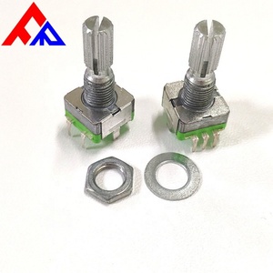 Encodeur incrémental de haute qualité EC11 à 3 broches et 5 broches, à arbre métallique cannelé/arbre plat, DC5V -30~+80, diamètre 6mm - Product Image 2