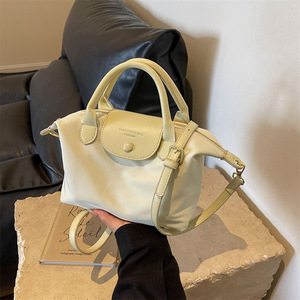 <span class=keywords><strong>Bolso</strong></span> de Mano Tipo Dumpling para Mujer, Modelo 2026, Tela Oxford con Textura, Diseño Moderno con Parches, Simple, Versátil, Bandolera, Cierre Magnético - Product Image 1