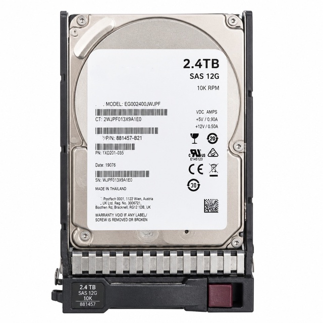 Server Hard Disk 2.4tb 400-BRCX C96W5 2.4TB 10K RPM SAS ISE 12Gbps 512n 2.5in with 3.5in Hybrid Carrier Hard Drive