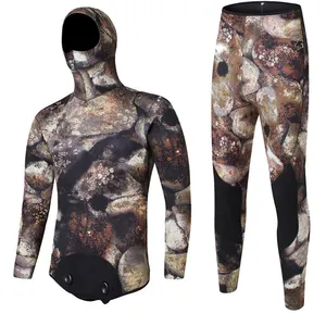 Sbart 2 Stuk Sets Neopreen Pak Canyon Nat Pak Onderwatervissers Duikpak 3Mm 5Mm 7Mm Camouflage Neopreen open Cel Wetsuit