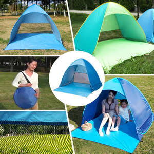 Nouvelle toile de coton pliable et Portable extensible petit visage pare-soleil pop up protégé contre les <span class=keywords><strong>UV</strong></span> bébé <span class=keywords><strong>tente</strong></span> de plage parapluie - Product Image 5