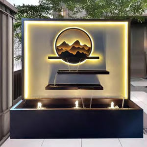 en forme de rectangle LED Décoration murale Support lumineux en papier acrylique et aluminium pour l'ornementation du jardin - Product Image 4