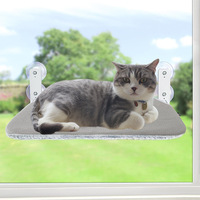 Hamac de fenêtre pour chat en bois pliable, lit suspendu avec ventouses, siège en peluche, intérieur, imperméable, respirant, amovible et lavable
