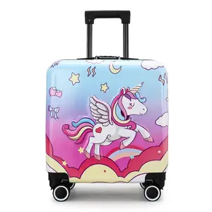 新上市卡通图像18英寸个人电脑行李定制设计旅行儿童行李箱儿童