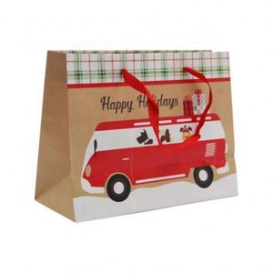 Bolsa de Papel Kraft Marrón Impresa Personalizada al por Mayor, Solución Económica para Compras - Product Image 2