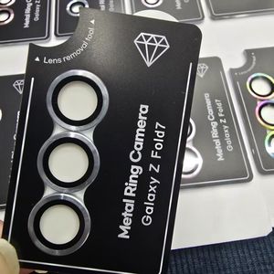 Protector de lente de cámara 9H Protector de pantalla de vidrio templado Película Protector de anillo de metal para Samsung Galaxy Z Fold <span class=keywords><strong>7</strong></span> Z Flip <span class=keywords><strong>7</strong></span> 6 - Product Image 3