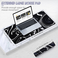 Usine personnalisée Oem Odm grand tapis de souris de jeu clavier lavable étendu base en caoutchouc anti-dérapant tapis de souris d'ordinateur