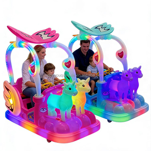 Voiture licorne pour adultes et enfants, voiture tamponneuse électrique adaptée aux parcs extérieurs et aux parcs d'attractions, alimentée par batterie - Product Image 2