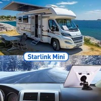 Starlink Mini Auto-Saugnapfhalterung 360° Drehbar Doppelt Sicherer Halt ABS-Material Wiederverwendbares Nano-Klebe-Zubehör