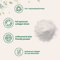 Poudre de protéines multi-collagène à marque privée OEM avec biotine et vitamine C, 2 lb, certifiée GMP, pour la beauté de la peau, la croissance des cheveux et l'énergie chez l'adulte