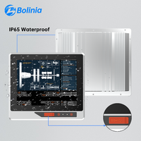 Accesorios para Computadoras Industriales, Panel PC Táctil de Aluminio Fundido a Presión de 15 Pulgadas, Totalmente Cerrado, con Botones, IP65, para HMI Industrial