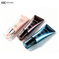 Tube souple sans air de 30 ml et 40 ml à double paroi avec tête de pompe à pression pour emballage cosmétique de crème solaire