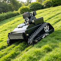 Robot tondeuse à gazon chenillée télécommandée 550 mm, moteur diesel 4 temps, certifié CE EPA, pour vignoble et jardin