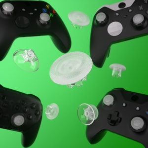 EXtremeRate Clear Swappable Edge <b>Sticks</b> Interchangeable Analog <b>Stick</b> Joystick Thumbsticks for Xbox Series X S Controller - Product Image 6