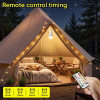 Ampoule LED rechargeable moderne en gros, lumière d'urgence à intensité variable, tricolore, commande tactile ou à distance pour éclairage extérieur et intérieur