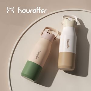 Houroffer Stainless Steel Water Bottle 500Ml Detachable Handle Travel Outdoor Use - Product Image 1