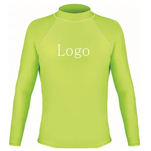 Customized kids colorful long sleeve rash guards surfing vest with UV 50+ sun protection
