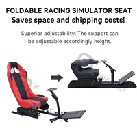 GY030 Sièges de course à godet de sport de qualité supérieure Jeu de conduite Sim Volant pliable Chaise de conduite Simulateur de course Cockpit