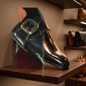 รองเท้าหนังผู้ชายคุณภาพพรีเมียมแบบสวม ดีไซน์ Monk Strap ระบายอากาศได้ดี ขายดีที่สุด หลายสี แห้งเร็ว กันน้ำ กันลื่น - Product Image 3