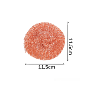 แปรงขัดล้างหม้อกระทะ 15 กรัม เคลือบทองแดง ขัดทำความสะอาดคราบสกปรกอย่างมีประสิทธิภาพ ผลิตจากโรงงานโดยตรง ใช้งานได้ยาวนาน - Product Image 4