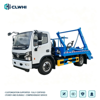 Camion à ordures Dongfeng à bras oscillant, conduite à gauche/droite, 4x2, compacteur de déchets Euro 3, directement de l'usine