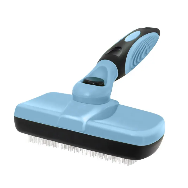 Fábrica Atacado Custom Color Auto Cleaning Pet Escova De Cabelo Cat Dog Grooming Slicker Brush