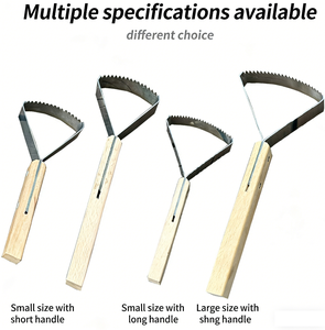 <span class=keywords><strong>Grattoir</strong></span> à gazon manuel, outil de desserrage du sol pour <span class=keywords><strong>potager</strong></span> avec manche en bois - Product Image 2