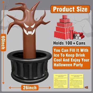 Arbre effrayant gonflable en PVC pour Halloween, bol à bonbons, pliable, léger, décoration - Product Image 2