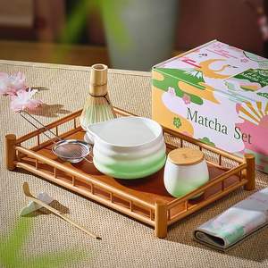 Geling Factory Supplier Bamboo Chasen <span class=keywords><strong>Macha</strong></span> Whisk púrpura Low MOQ Premium Luxury Kit <span class=keywords><strong>Te</strong></span> Matcha Set personalizado con caja de regalo - Product Image 2