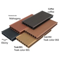 Plancher en bois composite WPC, co-extrusion, imperméable, antidérapant, dalles carrées à emboîtement pour jardin extérieur, cour, terrasse