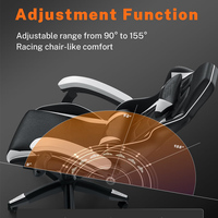 Chaises de jeu modernes robustes, coussin à ressort ensaché, chaise d'ordinateur ergonomique pour sport électrique, chaise de jeu inclinable à dossier haut, en cuir PU